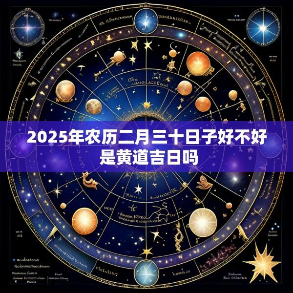 2025年农历二月三十日子好不好 是黄道吉日吗