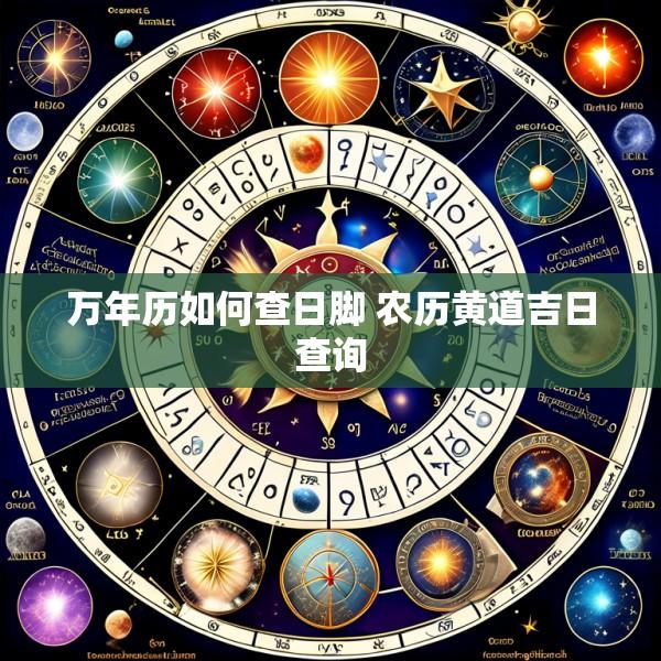 万年历如何查日脚 农历黄道吉日查询