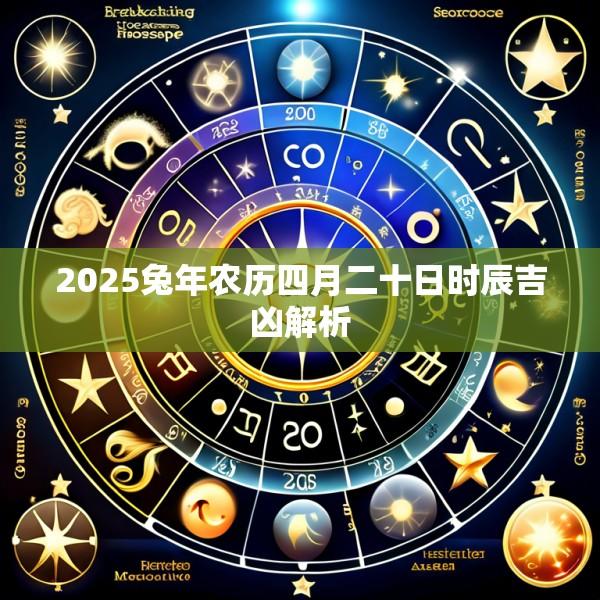 2025兔年农历四月二十日时辰吉凶解析