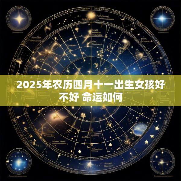 2025年农历四月十一出生女孩好不好 命运如何