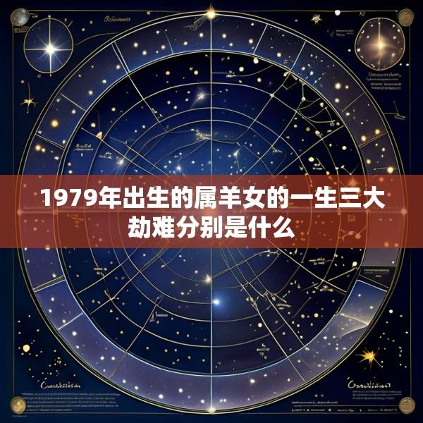 1979年出生的属羊女的一生三大劫难分别是什么