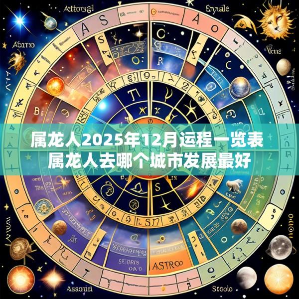 属龙人2025年12月运程一览表 属龙人去哪个城市发展最好