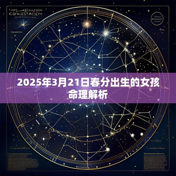 2025年3月21日春分出生的女孩命理解析