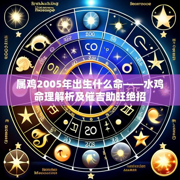 属鸡2005年出生什么命——水鸡命理解析及催吉助旺绝招