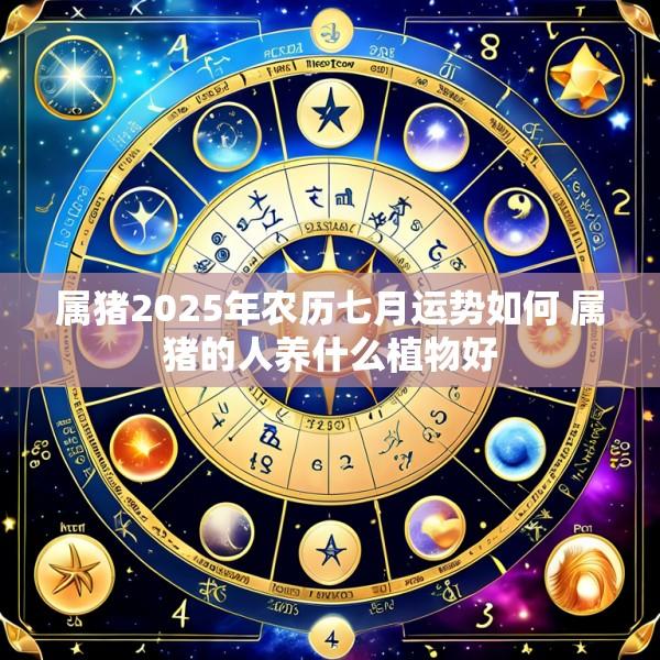 属猪2025年农历七月运势如何 属猪的人养什么植物好