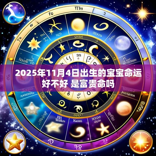 2025年11月4日出生的宝宝命运好不好 是富贵命吗