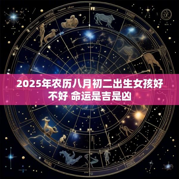 2025年农历八月初二出生女孩好不好 命运是吉是凶