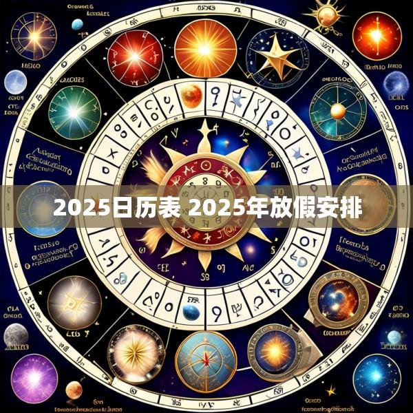 2025日历表 2025年放假安排