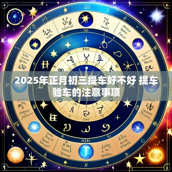 2025年正月初三提车好不好 提车验车的注意事项