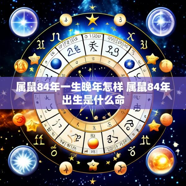 属鼠84年一生晚年怎样 属鼠84年出生是什么命