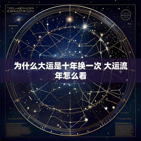 为什么大运是十年换一次 大运流年怎么看