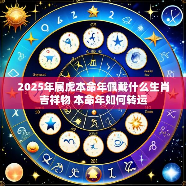 2025年属虎本命年佩戴什么生肖吉祥物 本命年如何转运