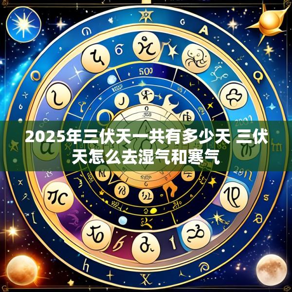2025年三伏天一共有多少天 三伏天怎么去湿气和寒气