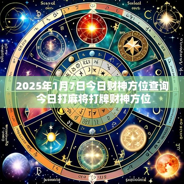 2025年1月7日今日财神方位查询 今日打麻将打牌财神方位