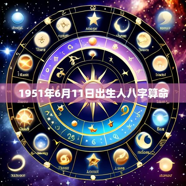 1951年6月11日出生人八字算命