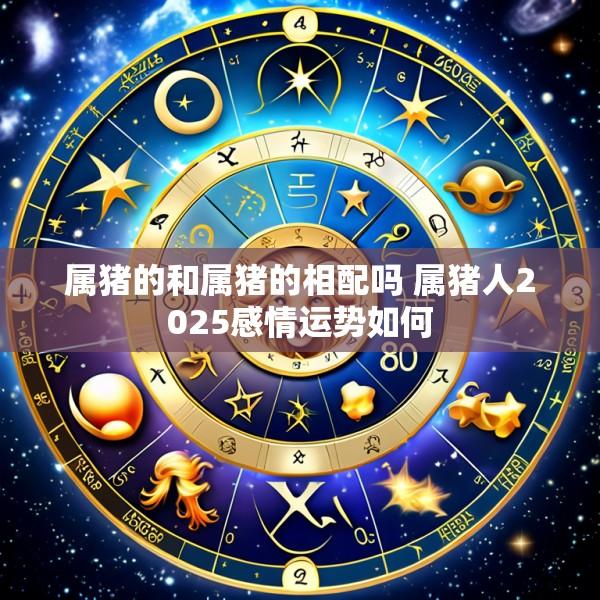 属猪的和属猪的相配吗 属猪人2025感情运势如何