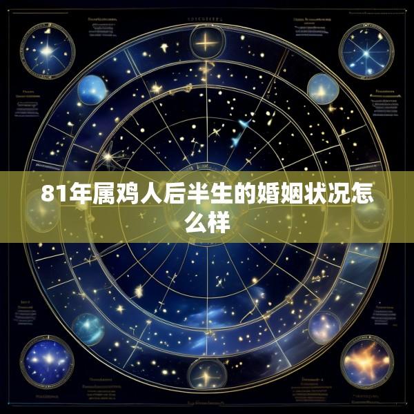 81年属鸡人后半生的婚姻状况怎么样