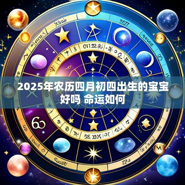 2025年农历四月初四出生的宝宝好吗 命运如何