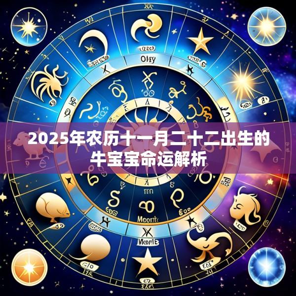2025年农历十一月二十二出生的牛宝宝命运解析