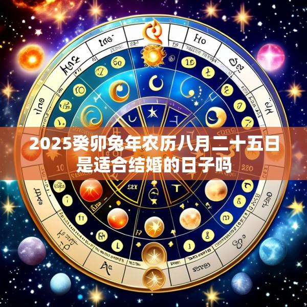 2025癸卯兔年农历八月二十五日是适合结婚的日子吗
