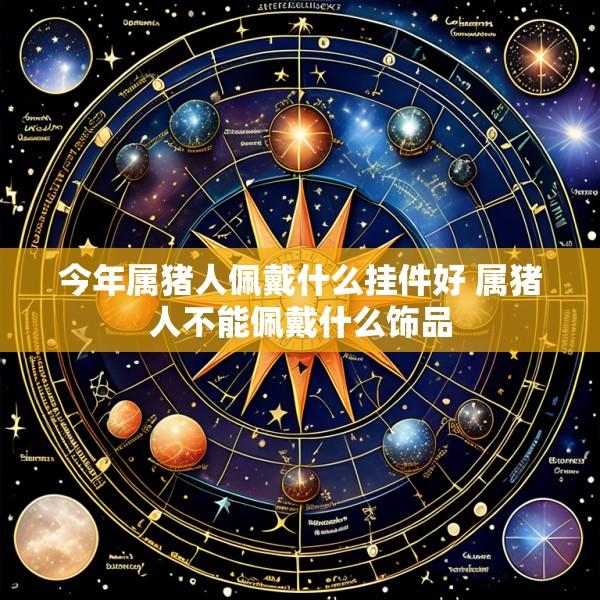 今年属猪人佩戴什么挂件好 属猪人不能佩戴什么饰品