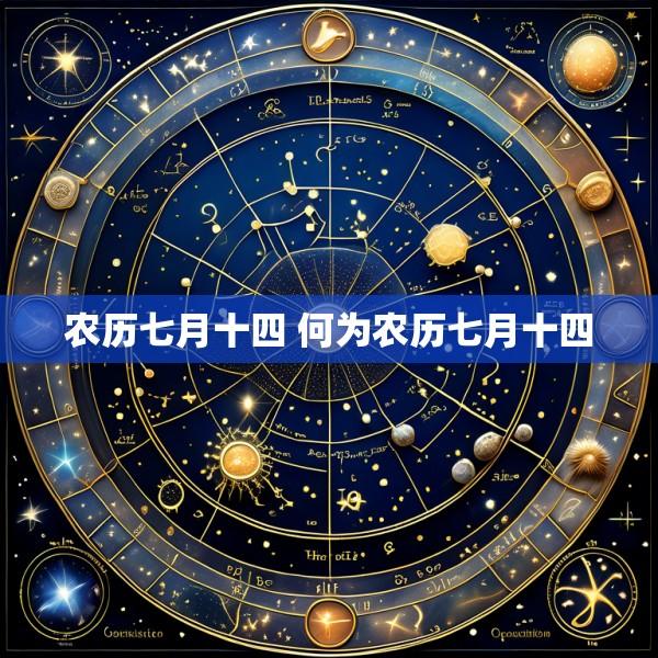 农历七月十四 何为农历七月十四