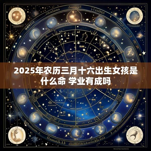 2025年农历三月十六出生女孩是什么命 学业有成吗
