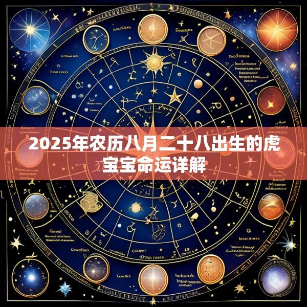 2025年农历八月二十八出生的虎宝宝命运详解
