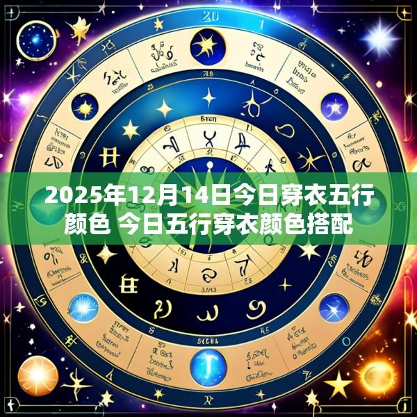 2025年12月14日今日穿衣五行颜色 今日五行穿衣颜色搭配
