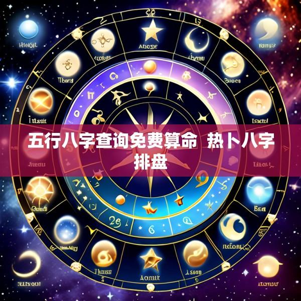 五行八字查询免费算命  热卜八字排盘