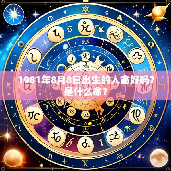 1981年8月8日出生的人命好吗？是什么命？