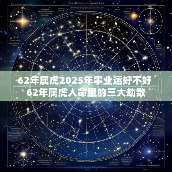 62年属虎2025年事业运好不好 62年属虎人命里的三大劫数