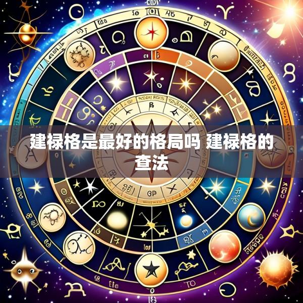 建禄格是最好的格局吗 建禄格的查法