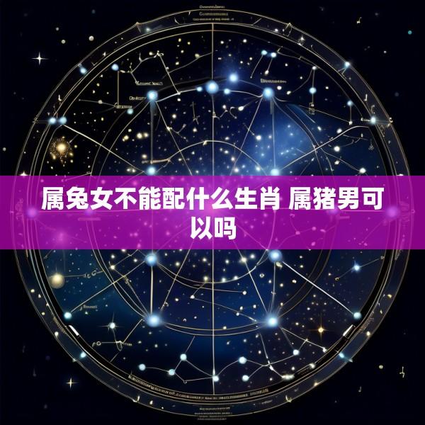 属兔女不能配什么生肖 属猪男可以吗