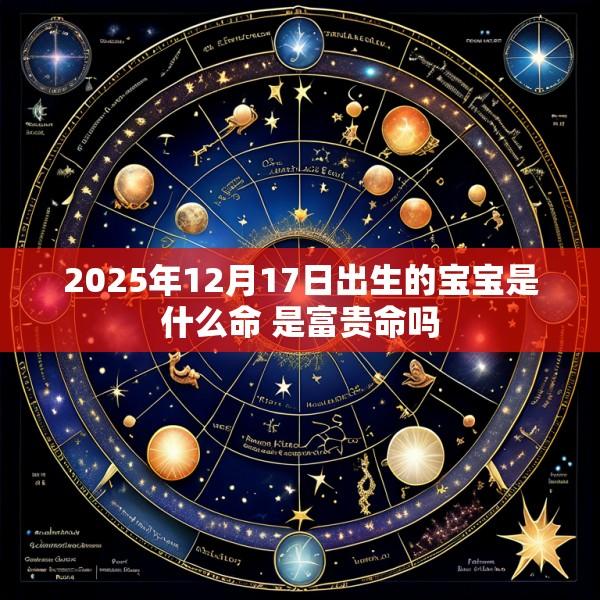2025年12月17日出生的宝宝是什么命 是富贵命吗