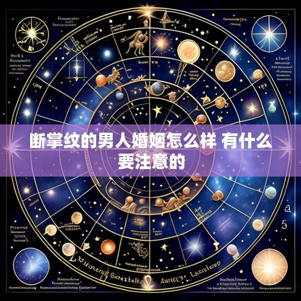 断掌纹的男人婚姻怎么样 有什么要注意的