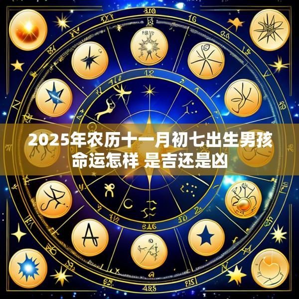 2025年农历十一月初七出生男孩命运怎样 是吉还是凶