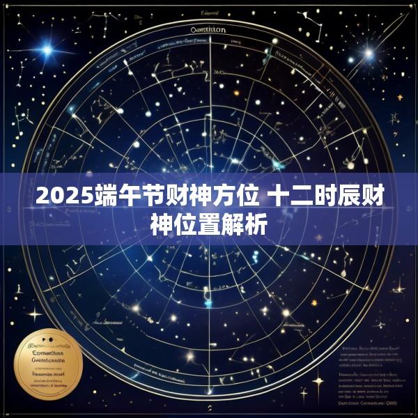 2025端午节财神方位 十二时辰财神位置解析