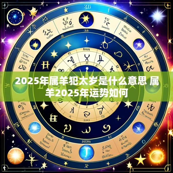 2025年属羊犯太岁是什么意思 属羊2025年运势如何