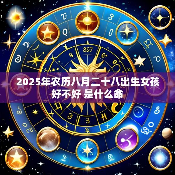 2025年农历八月二十八出生女孩好不好 是什么命