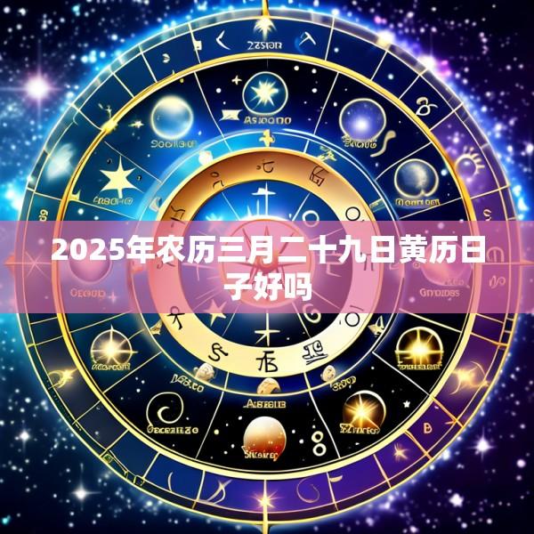 2025年农历三月二十九日黄历日子好吗