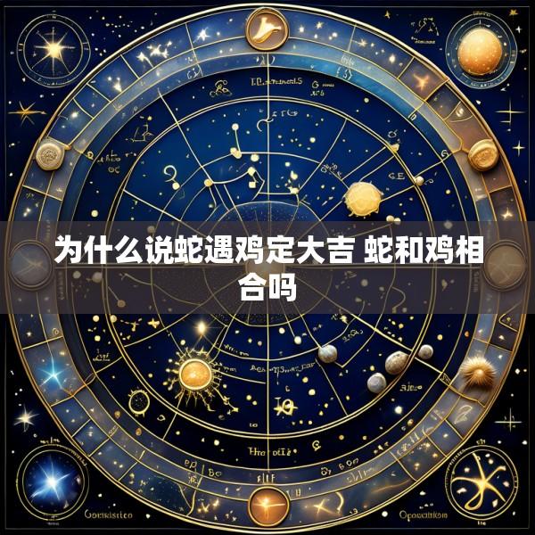 为什么说蛇遇鸡定大吉 蛇和鸡相合吗
