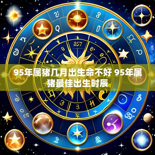 95年属猪几月出生命不好 95年属猪最佳出生时辰