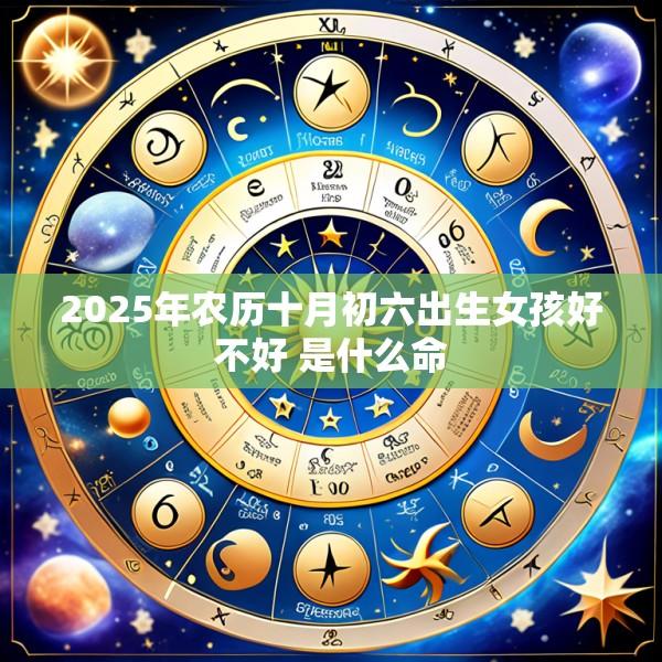 2025年农历十月初六出生女孩好不好 是什么命