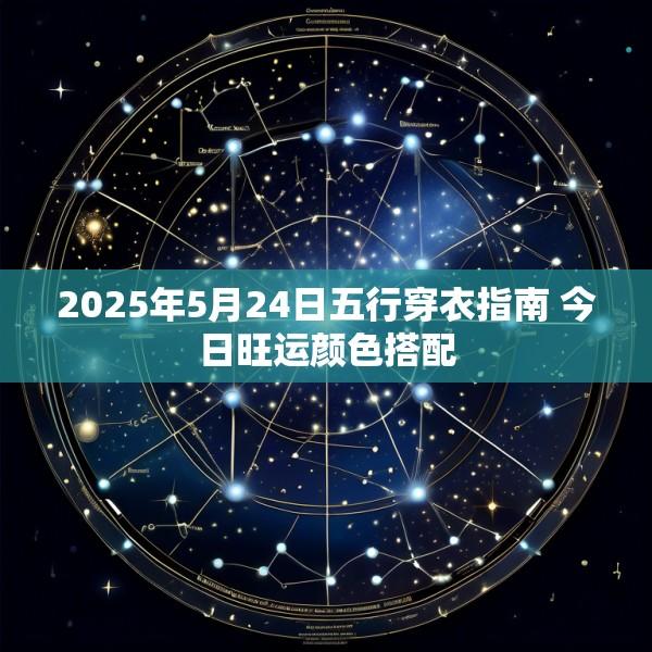2025年5月24日五行穿衣指南 今日旺运颜色搭配
