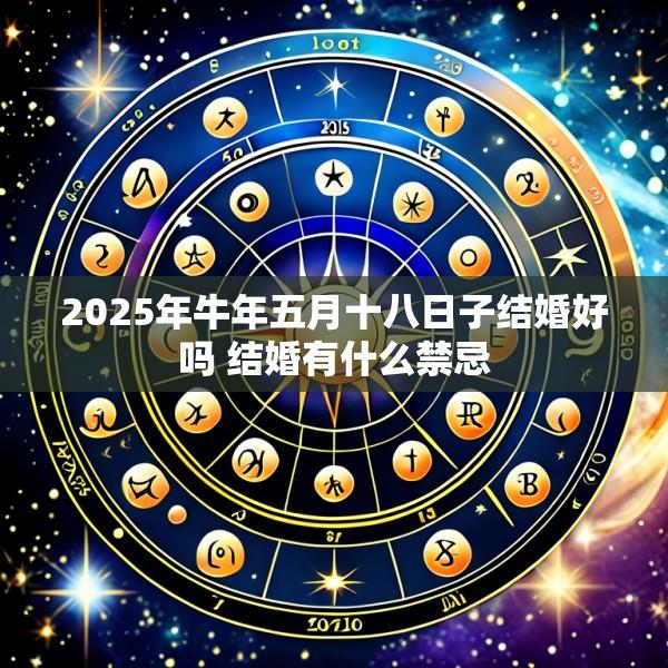 2025年牛年五月十八日子结婚好吗 结婚有什么禁忌