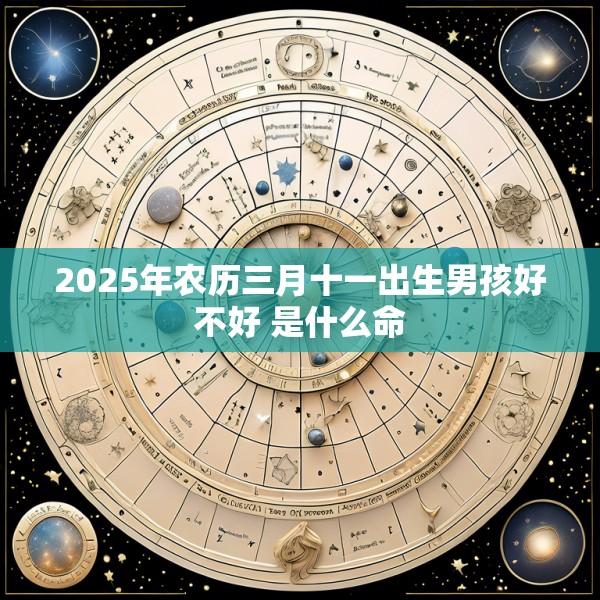 2025年农历三月十一出生男孩好不好 是什么命
