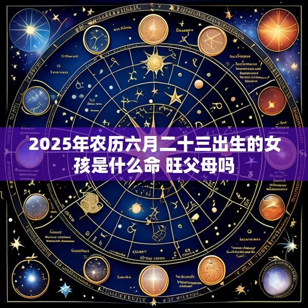2025年农历六月二十三出生的女孩是什么命 旺父母吗