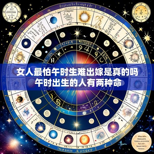 女人最怕午时生难出嫁是真的吗 午时出生的人有两种命