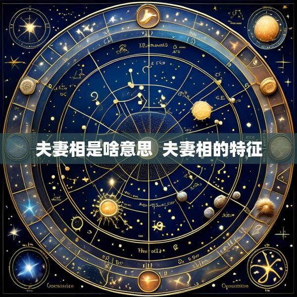 夫妻相是啥意思  夫妻相的特征
